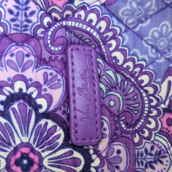 Vera Bradley Purple Floral Quilted Tote Bag - Picture 6 of 6